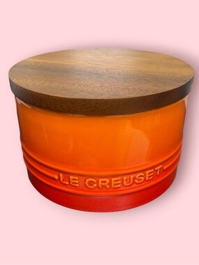Le Creuset Signature Stoneware Canister with Wooden Lid (Flame)